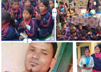 बिदेशमा पसिनाकाे कमाइबाट कठायतले गरे बिद्यार्थीलाई स्कुल ड्रेस सहयाेग